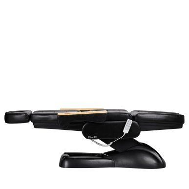 Elektrische cosmetische stoel Sillon Lux 273B zwart met 3 motoren voor gezichts- en lichaamsbehandelingen