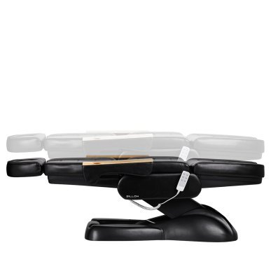 Elektrische cosmetische stoel Sillon Lux 273B zwart met 3 motoren voor gezichts- en lichaamsbehandelingen