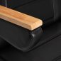 Elektrische cosmetische stoel Sillon Lux 273B zwart met 3 motoren voor gezichts- en lichaamsbehandelingen