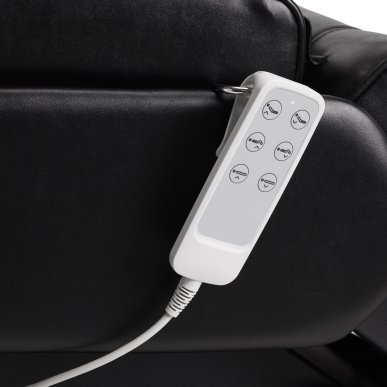 Elektrische cosmetische stoel Sillon Lux 273B zwart met 3 motoren voor gezichts- en lichaamsbehandelingen