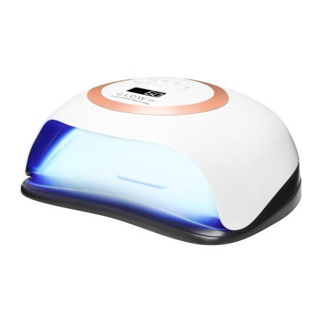 UV LED lamp Glow V1 168W goud met LCD display en bewegingssensor voor gellak gel manicure pedicure en salonwerk