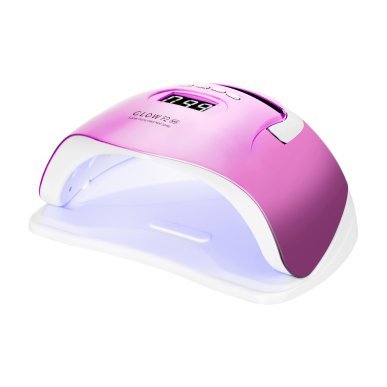 UV LED lamp Glow F2 RP 220W roze met LCD-scherm en bewegingssensor voor gellak, gel, manicure, pedicure en salonwerk