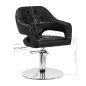 Hairdressing chair Gabbiano Parma Black Hairdressing chair Gabbiano Parma Black