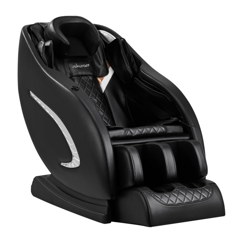 Professionele massagestoel Sakura Classic 305 zwart voor salon, praktijk en wellnessruimte met Bluetooth en klantcomfort