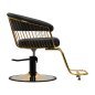 Fauteuil de coiffure Lille noir doré Gabbiano Fauteuil de coiffure Lille noir doré Gabbiano