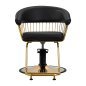 Fauteuil de coiffure Lille noir doré Gabbiano Fauteuil de coiffure Lille noir doré Gabbiano