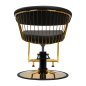 Fauteuil de coiffure Lille noir doré Gabbiano Fauteuil de coiffure Lille noir doré Gabbiano