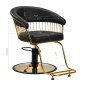 Fauteuil de coiffure Lille noir doré Gabbiano Fauteuil de coiffure Lille noir doré Gabbiano