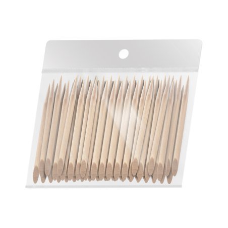 Houten manicure stokjes Ocho Nails 6,5 cm, 100 stuks voor professionele nagelstyling, manicure en pedicure voor salonwerk