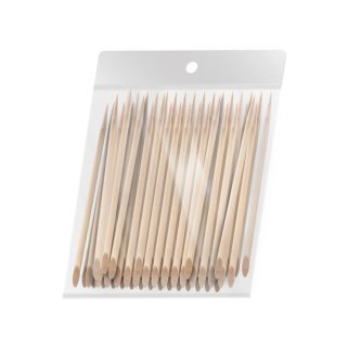 Houten manicurestokjes Ocho Nails 11,5 cm, 100 stuks voor professionele nagelstyling, manicure en pedicure in de salon