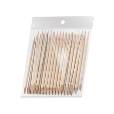Houten manicurestokjes Ocho Nails 11,5 cm, 100 stuks voor professionele nagelstyling, manicure en pedicure in de salon