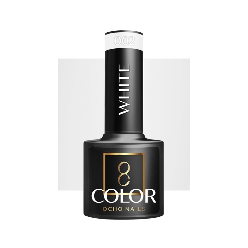 Witte gellak Ocho Nails 001 van 5 g voor professionele nagelstyling, manicure en pedicure met UV/LED-uitharding Witte gellak Ocho Nails 001 van 5 g voor professionele nagelstyling, manicure en pedicure met UV/LED-uitharding