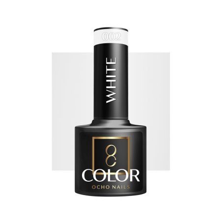 Witte gellak Ocho Nails 001 van 5 g voor professionele nagelstyling, manicure en pedicure met UV/LED-uitharding