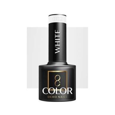 Witte gellak Ocho Nails 001 van 5 g voor professionele nagelstyling, manicure en pedicure met UV/LED-uitharding