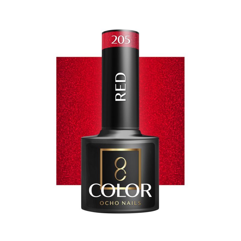 OCHO NAILS Hybrid nail polish red 205 -5 g OCHO NAILS Hybrid nail polish red 205 -5 g