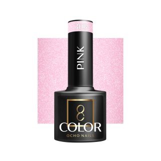 Gellak roze 303 Ocho Nails 5 g voor professionele nagelstyling, manicure en pedicure met UV/LED-uitharding