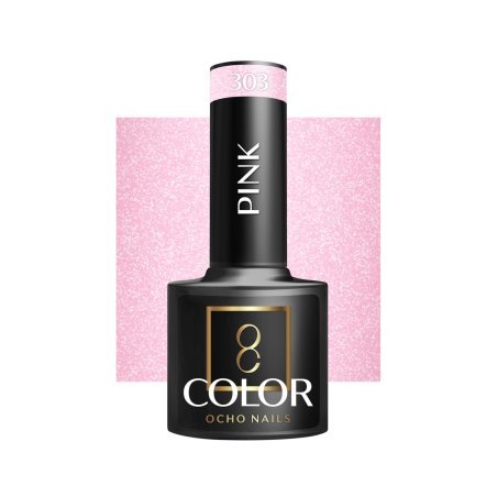 Gellak roze 303 Ocho Nails 5 g voor professionele nagelstyling, manicure en pedicure met UV/LED-uitharding