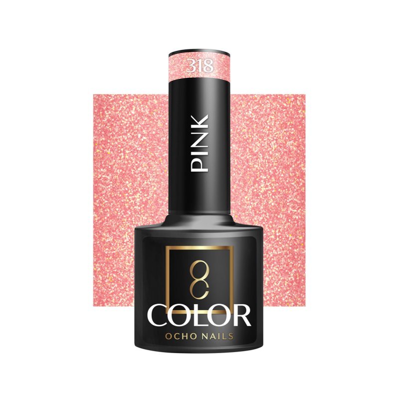 OCHO NAILS Hybrid nail polish pink 318 -5 g OCHO NAILS Hybrid nail polish pink 318 -5 g
