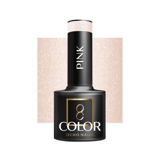Roze gellak 321 OCHO NAILS 5 g voor hybride manicure met intense kleur, glans en houdbaarheid tot drie weken