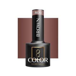 Hybrid Nail Polish brown 806 Ocho Nails 5 g