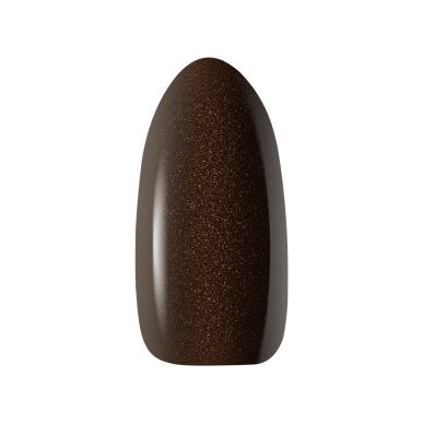 Bruine gellak OCHO NAILS 808 5 g voor hybride manicure met intense kleur, glans en gelijkmatige dekking tot drie weken