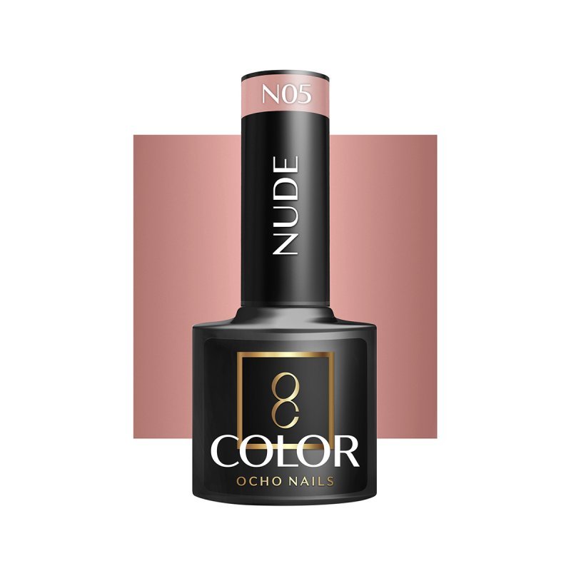 Nude gellak OCHO NAILS N05 voor hybride manicure, intense kleur, langdurige glans en 5 g voor nette nagelstyling Nude gellak OCHO NAILS N05 voor hybride manicure, intense kleur, langdurige glans en 5 g voor nette nagelstyling