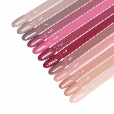Gellak nude N10 OCHO NAILS 5 g voor hybride manicure met intense kleur en langdurige glans tot drie weken voor nagelstyling