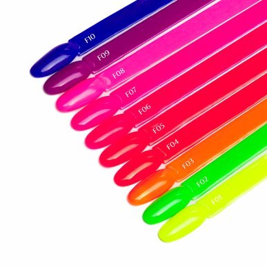 Gellak fluo F06 OCHO NAILS 5 g voor hybride manicure met intense kleur, duurzame glans en professionele salonapplicatie