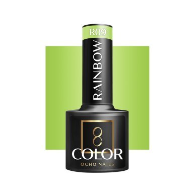 Gellak R09 OCHO NAILS Rainbow 5 g met intense kleur, langdurige glans en comfortabele applicatie voor hybride manicure