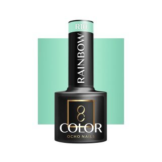 Gellak OCHO NAILS RAINBOW R10 5 g voor hybride manicure met intense kleur en duurzame glans voor salon- en thuisgebruik