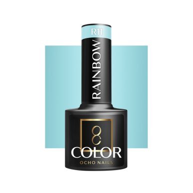 Gellak R11 OCHO NAILS Rainbow 5 g voor hybride manicure met intense kleur, langdurige glans en soepele applicatie