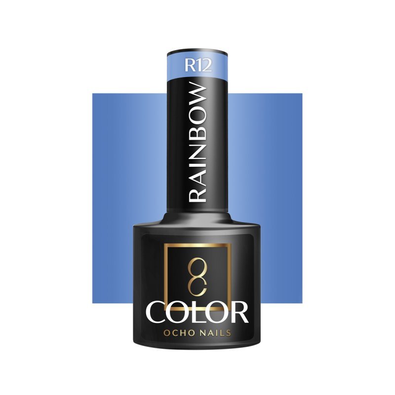 Gellak R12 OCHO NAILS Rainbow 5 g voor hybride manicure met intense kleur en langdurige glans thuis en in de salon