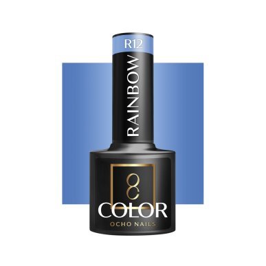 Gellak R12 OCHO NAILS Rainbow 5 g voor hybride manicure met intense kleur en langdurige glans thuis en in de salon