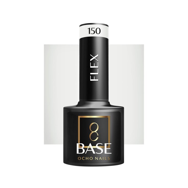 Hybride rubber base OCHO NAILS Flex Base 150 5 g voor dunne nagels, egalisatie, versteviging en langdurige manicure Hybride rubber base OCHO NAILS Flex Base 150 5 g voor dunne nagels, egalisatie, versteviging en langdurige manicure