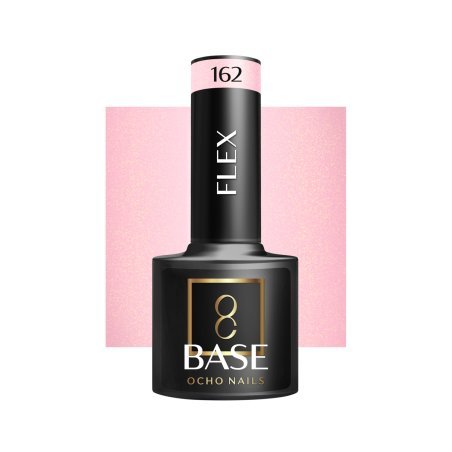 Hybride nagelbase OCHO NAILS Flex Base 162 5 g voor dunne en broze nagels, egalisatie, versteviging en verlenging