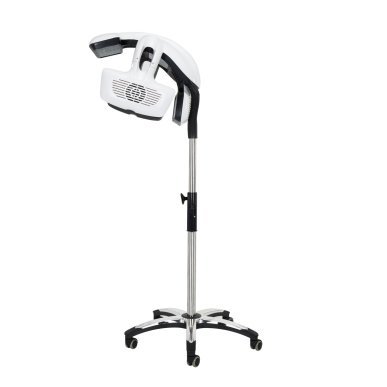 Staande infrazon Gabbiano Y-707 wit voor professionele kappersbehandelingen met vijf programma’s en LCD-display in de salon