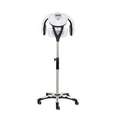 Staande infrazon Gabbiano Y-707 wit voor professionele kappersbehandelingen met vijf programma’s en LCD-display in de salon