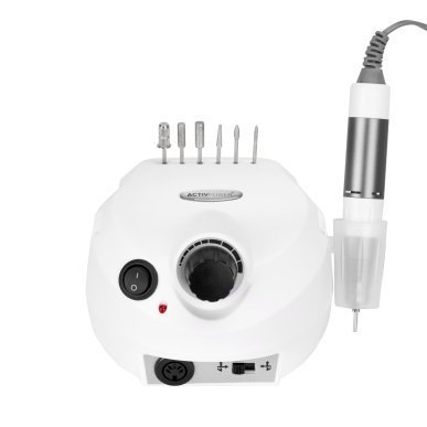 Nagelfrees Activ Power J202 65 W wit voor professioneel manicure- en pedicurewerk, gel en acryl, met Twist-Lock-handstuk