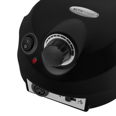 Nagelfrees Activ Power J202 65 W zwart voor manicure en pedicure, gel en acryl met Twist-Lock-handstuk voor salonwerk
