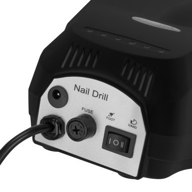Nagelfrees Activ Power J202 65 W zwart voor manicure en pedicure, gel en acryl met Twist-Lock-handstuk voor salonwerk
