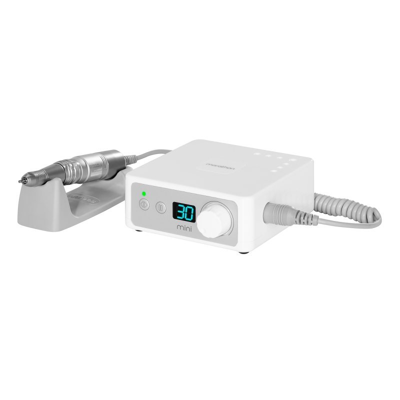 Professionele nagelfrees Saeyang Marathon K35 Mini + H200 wit voor nauwkeurig manicure- en pedicurewerk in salon
