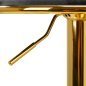 Professionele barkruk 4Rico QS-B313a grijs fluweel voor beauty salons, studio's en behandelruimtes met verstelbare hoogte