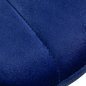 Cosmetische stoel 4Rico QS-186 marineblauw fluweel voor professionele salons met verstelbare hoogte en voetensteun