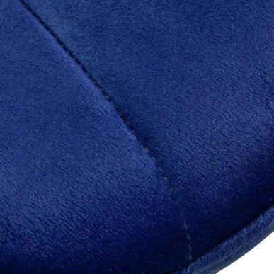 Cosmetische stoel 4Rico QS-186 marineblauw fluweel voor professionele salons met verstelbare hoogte en voetensteun