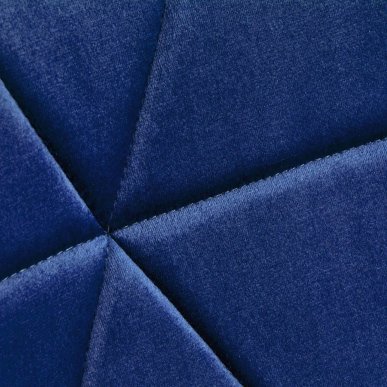 Cosmetische stoel 4Rico QS-186 marineblauw fluweel voor professionele salons met verstelbare hoogte en voetensteun