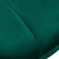 Cosmetische stoel 4Rico QS-186 groen fluweel voor professionele salons, beautystudio's en comfortabele behandelingen