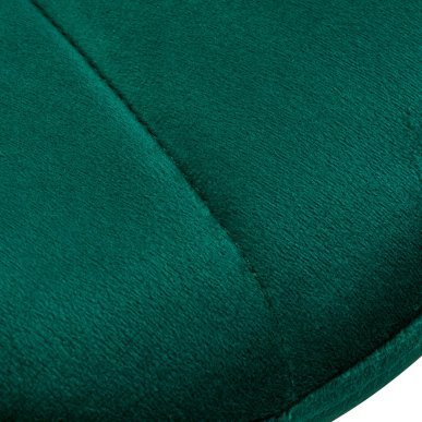 Cosmetische stoel 4Rico QS-186 groen fluweel voor professionele salons, beautystudio's en comfortabele behandelingen