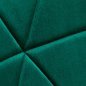 Cosmetische stoel 4Rico QS-186 groen fluweel voor professionele salons, beautystudio's en comfortabele behandelingen