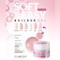 Bouwgel Claresa Soft&Easy Glam Pink 45 g voor versteviging, opbouw en verlenging van natuurlijke nagels in de salon