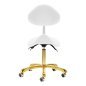Cosmetische kruk Giovanni 1004 goud-wit, verstelbaar en comfortabel voor beauty salons en professionele behandelruimtes Cosmetische kruk Giovanni 1004 goud-wit, verstelbaar en comfortabel voor beauty salons en professionele behandelruimtes